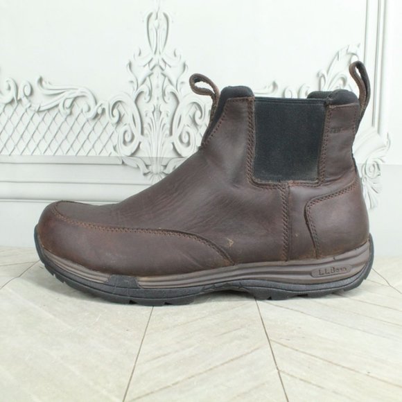 L.L. Bean Other - LL Bean Brown Leather Rugged Traverse Insulated Chelsea Trail Boots 11 M